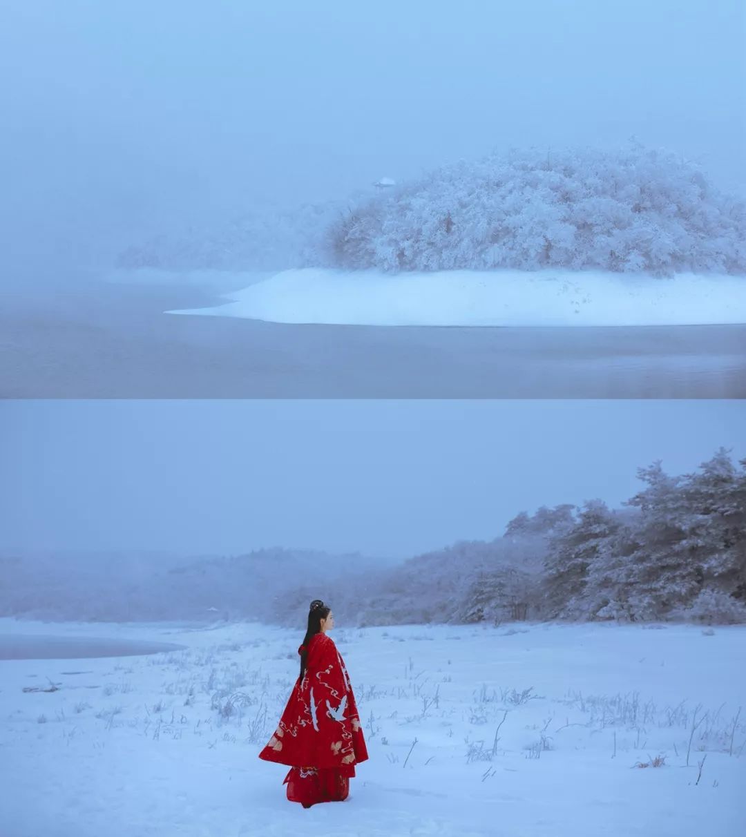 杭州｜穿汉服感受第一场大雪，太美了！