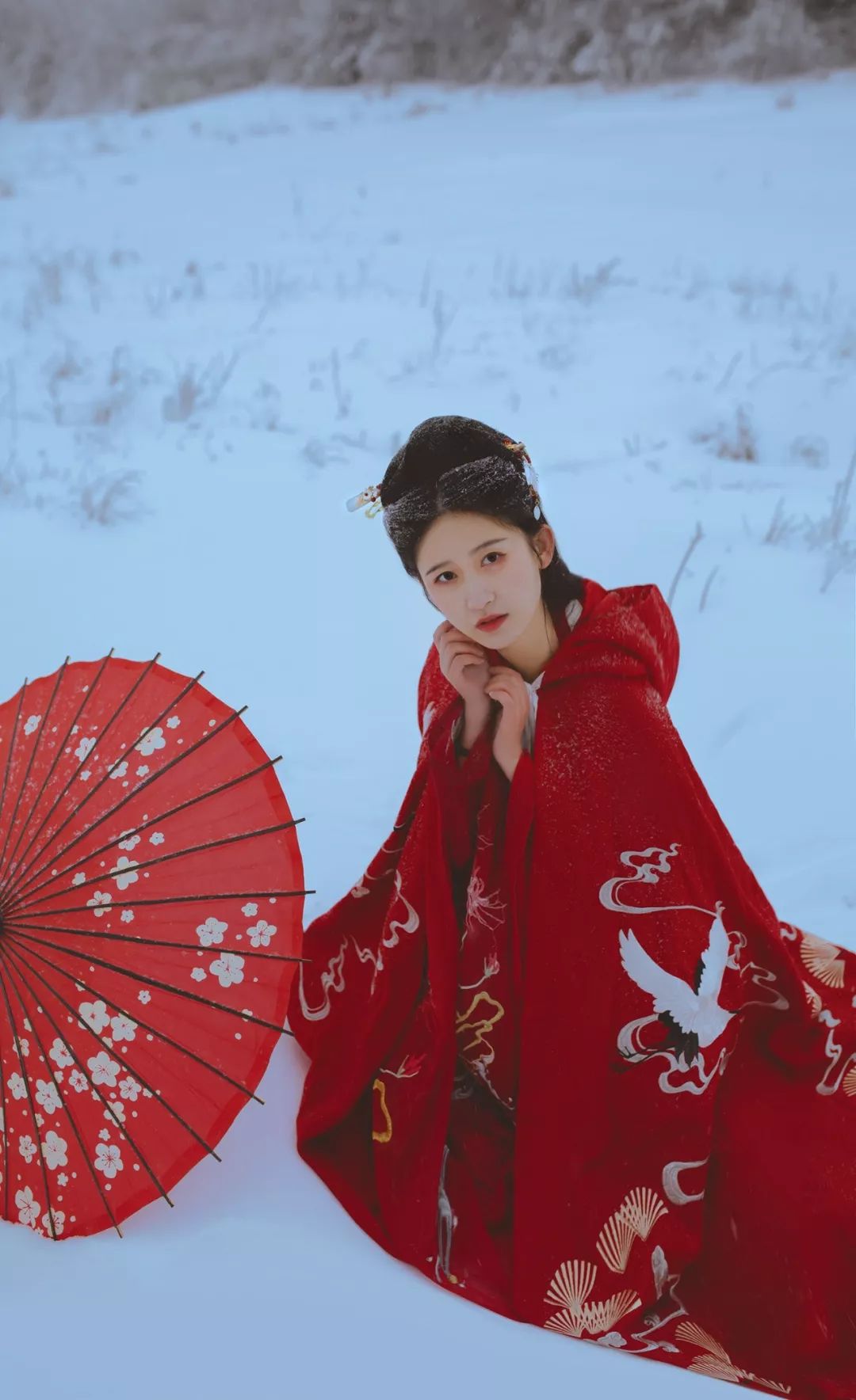 杭州｜穿汉服感受第一场大雪，太美了！