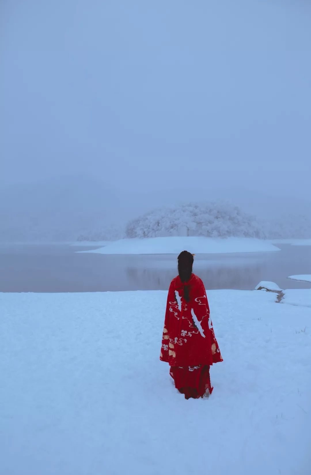 杭州｜穿汉服感受第一场大雪，太美了！