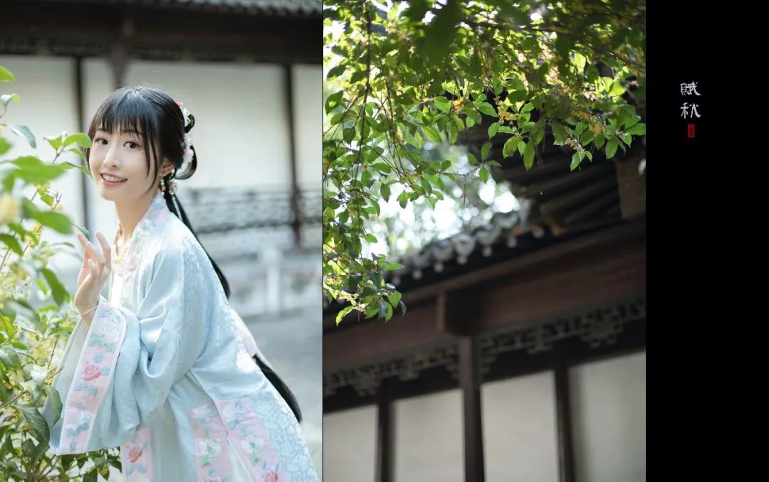 微凉时分，愿君素得一清秋｜汉服摄影