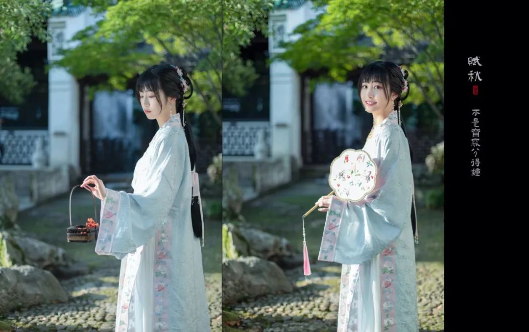 微凉时分，愿君素得一清秋｜汉服摄影