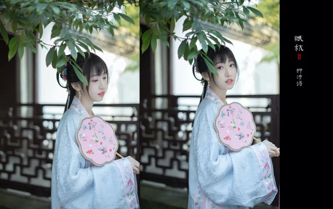微凉时分，愿君素得一清秋｜汉服摄影