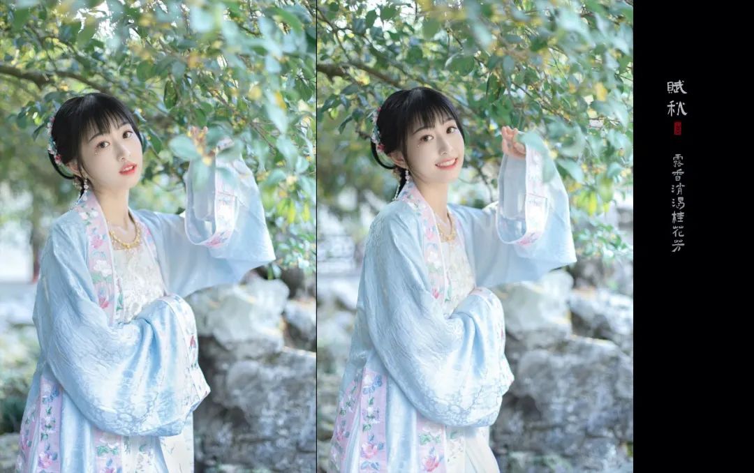 微凉时分，愿君素得一清秋｜汉服摄影