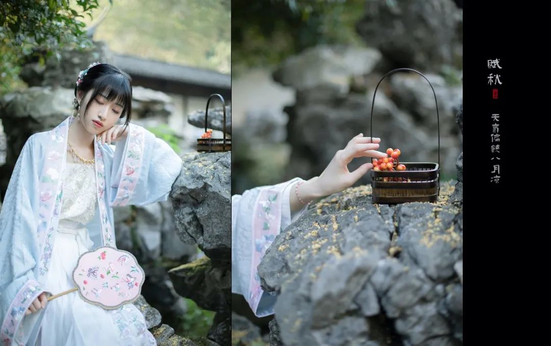 微凉时分，愿君素得一清秋｜汉服摄影
