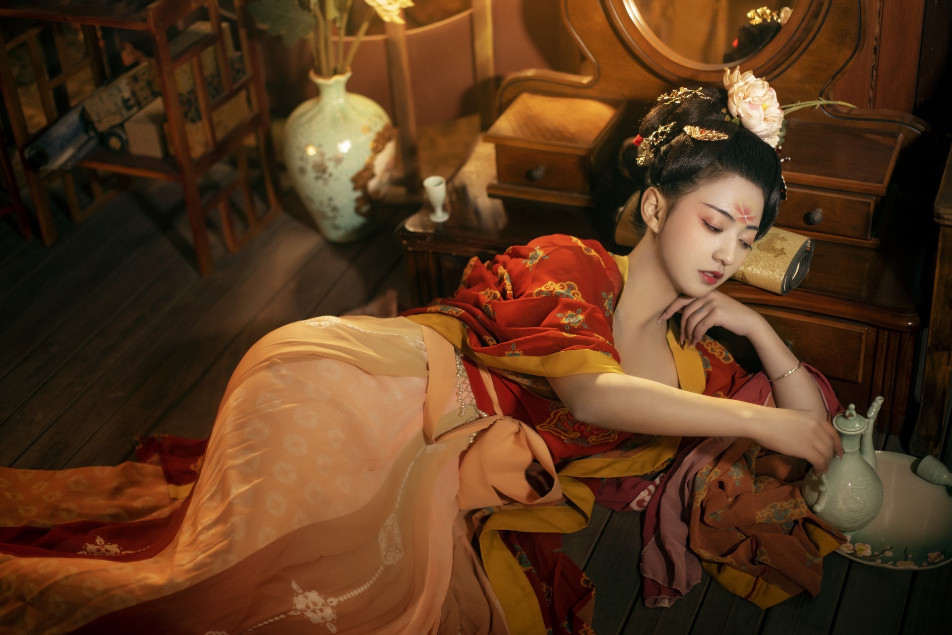把酒与黄昏，醉有几分浓｜汉服摄影