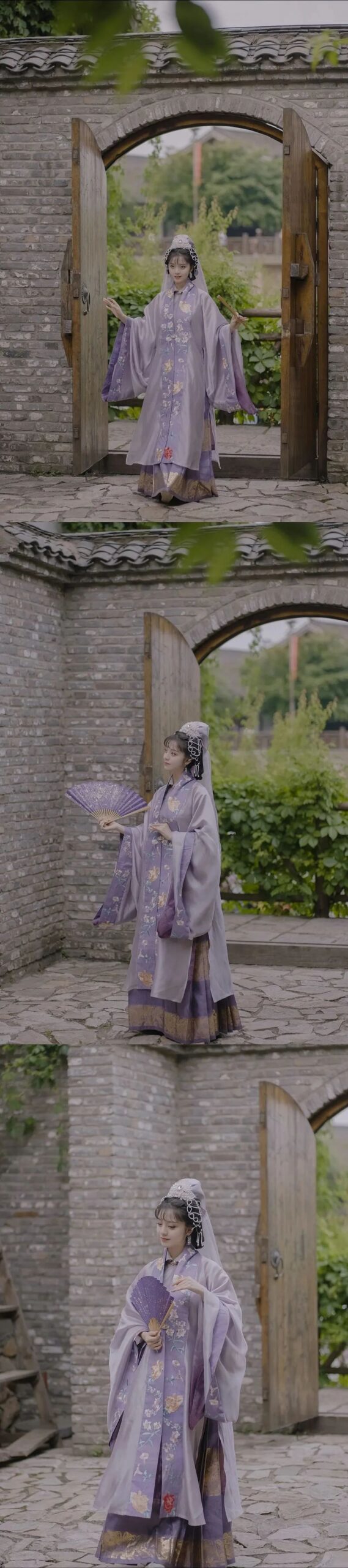 紫色汉服，简直不要太美了 ！