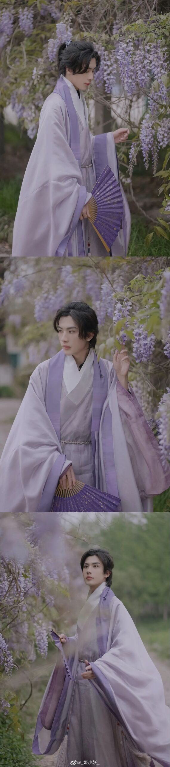 紫色汉服，简直不要太美了 ！