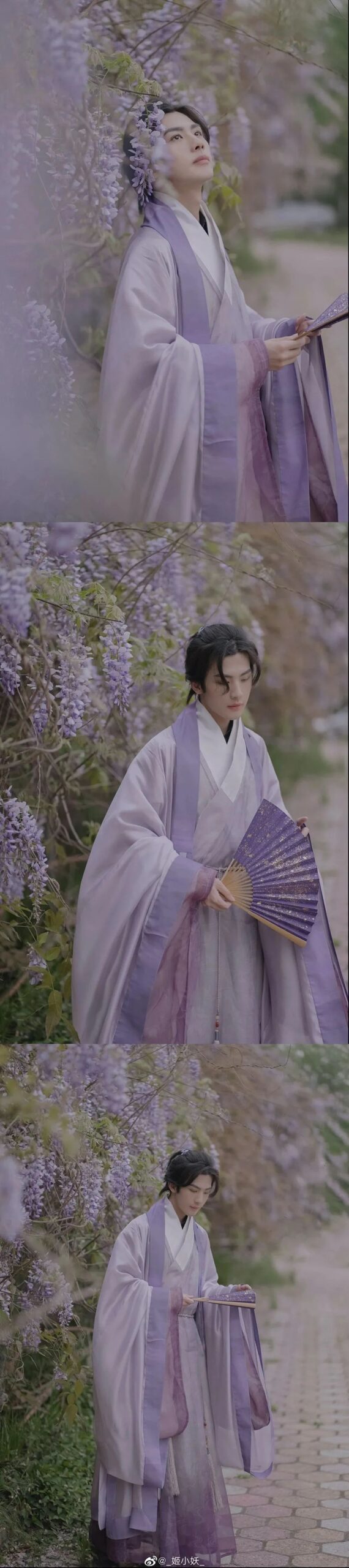 紫色汉服，简直不要太美了 ！