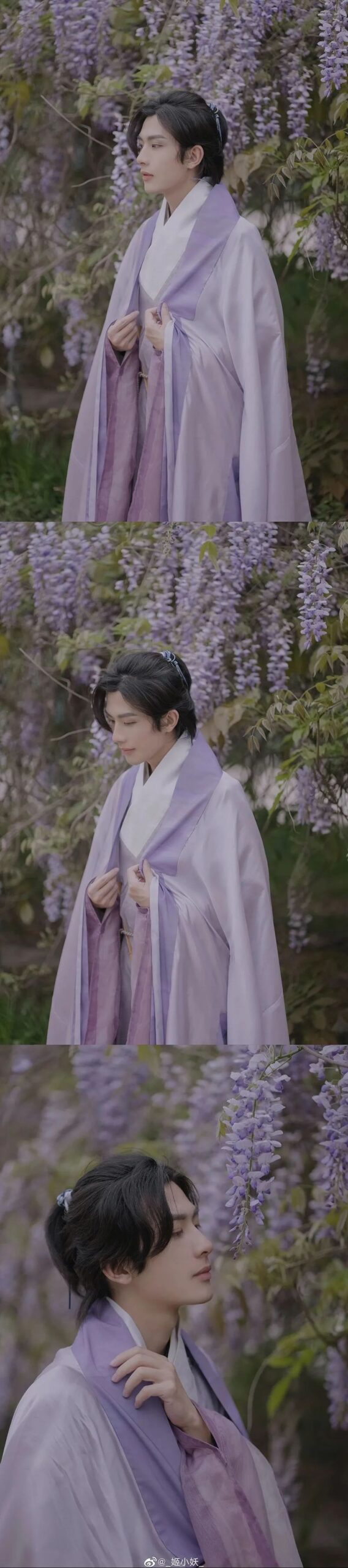 紫色汉服，简直不要太美了 ！