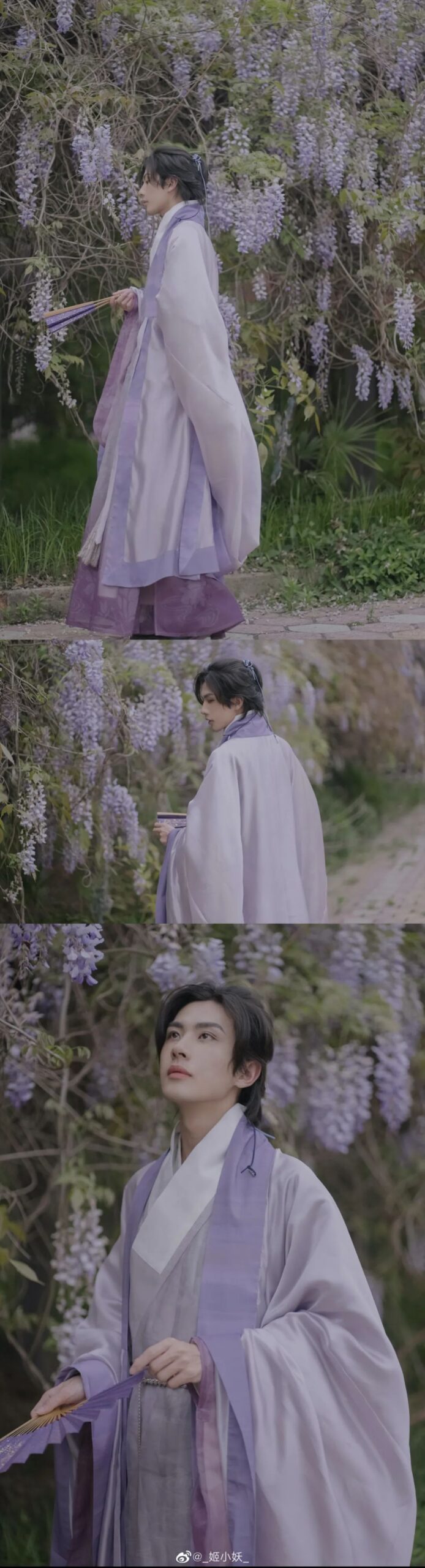紫色汉服，简直不要太美了 ！