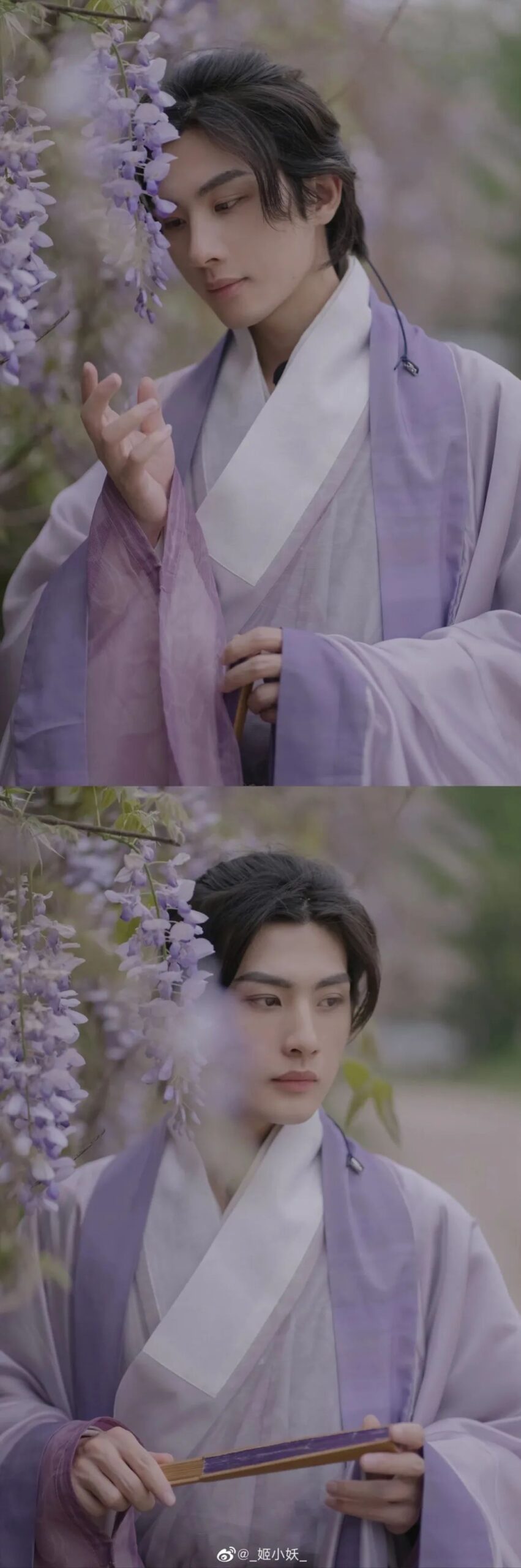 紫色汉服，简直不要太美了 ！