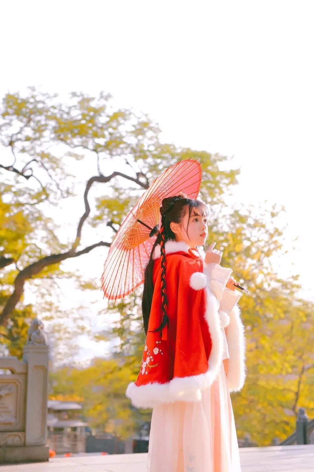 汉服颂 | 庭前碧柳三株媚，陌上芳尘一萼红