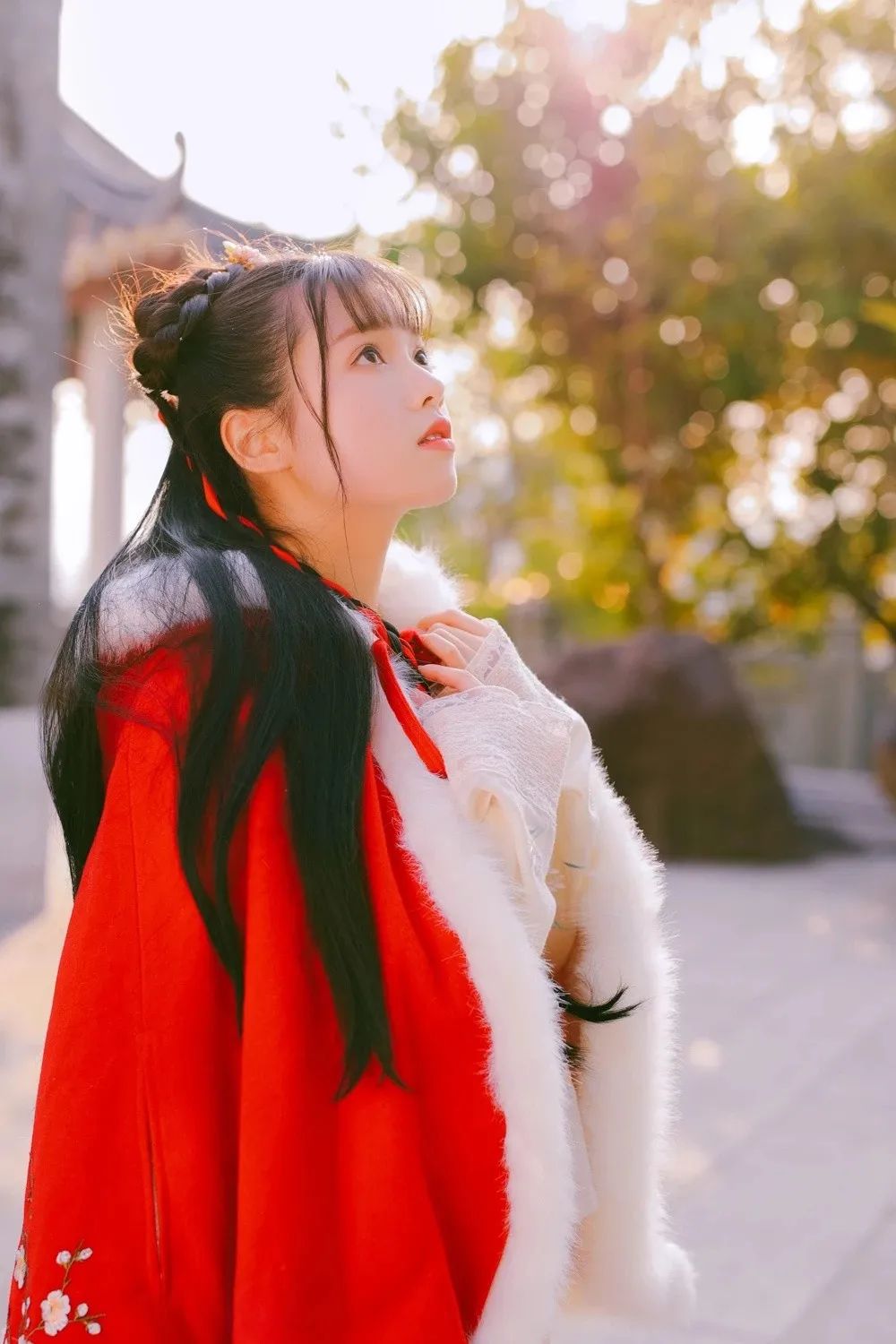 汉服颂 | 庭前碧柳三株媚，陌上芳尘一萼红