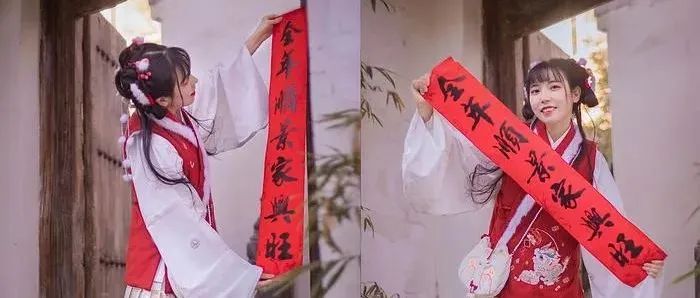 新年·汉服‖千门万户瞳瞳日，只把新桃换旧符