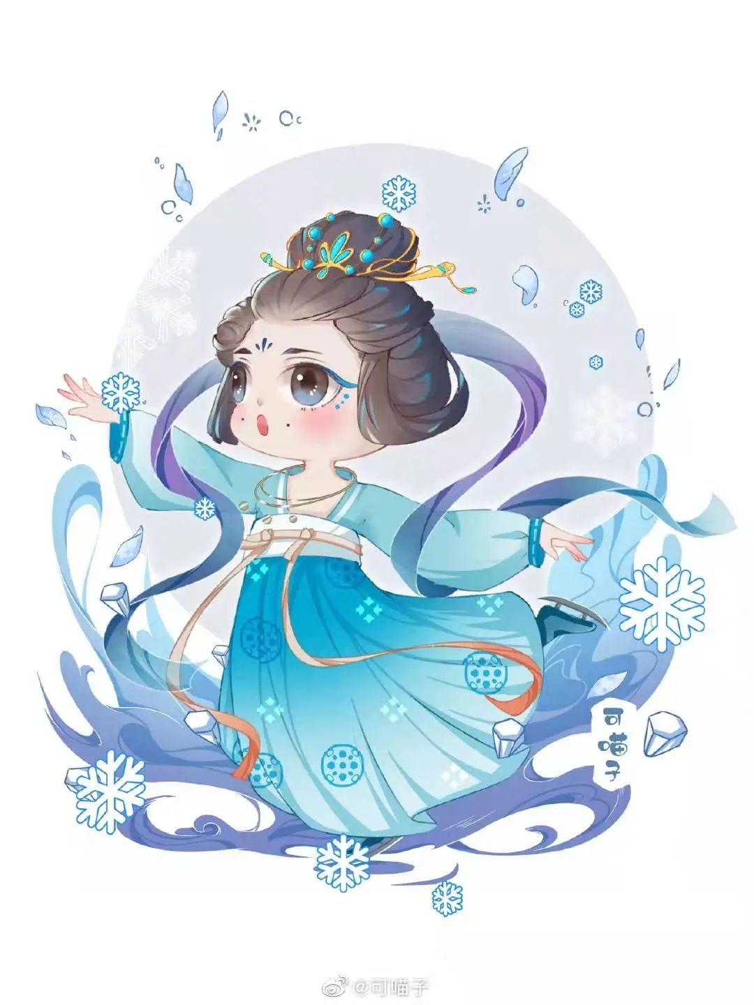 卷起来! 看看网友们别出心裁的汉服与冬奥怎么结合