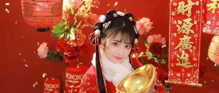 穿汉服迎虎年||年初二，福门大开财运滚滚来
