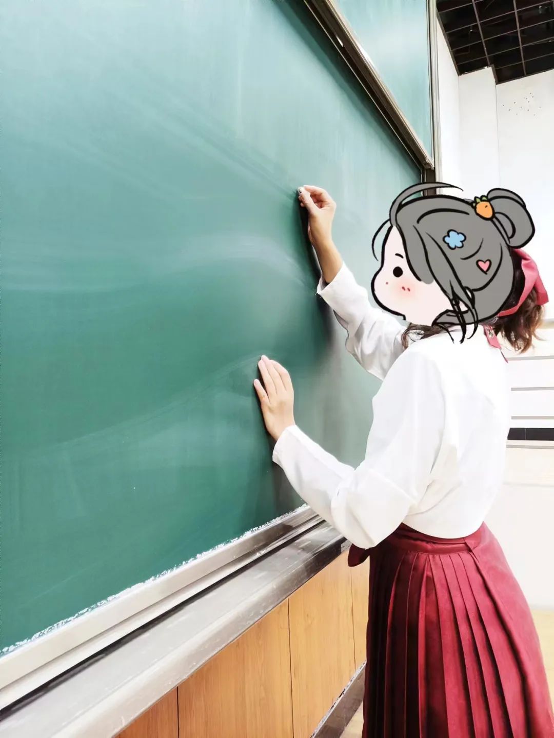 在学校拍汉服！我是校园里最靓的崽~