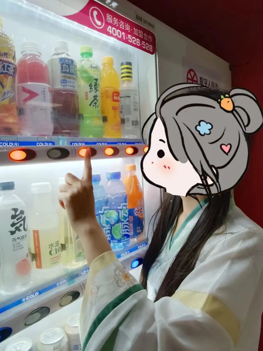 在学校拍汉服！我是校园里最靓的崽~