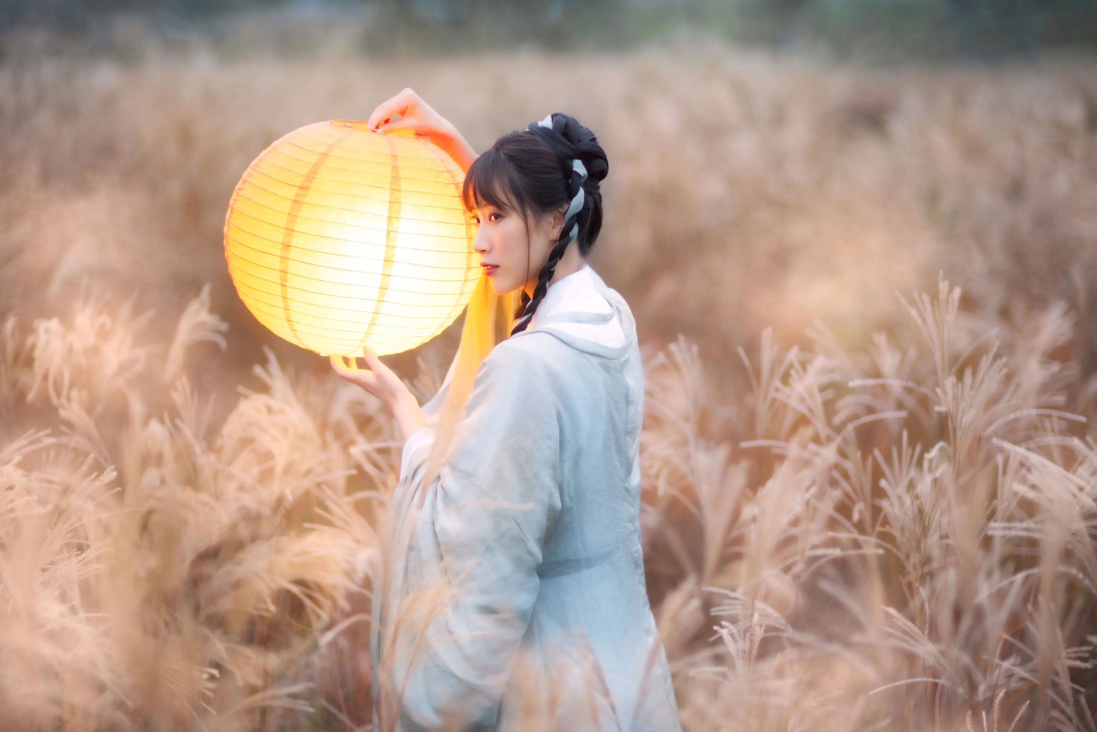 安静:临草侧立