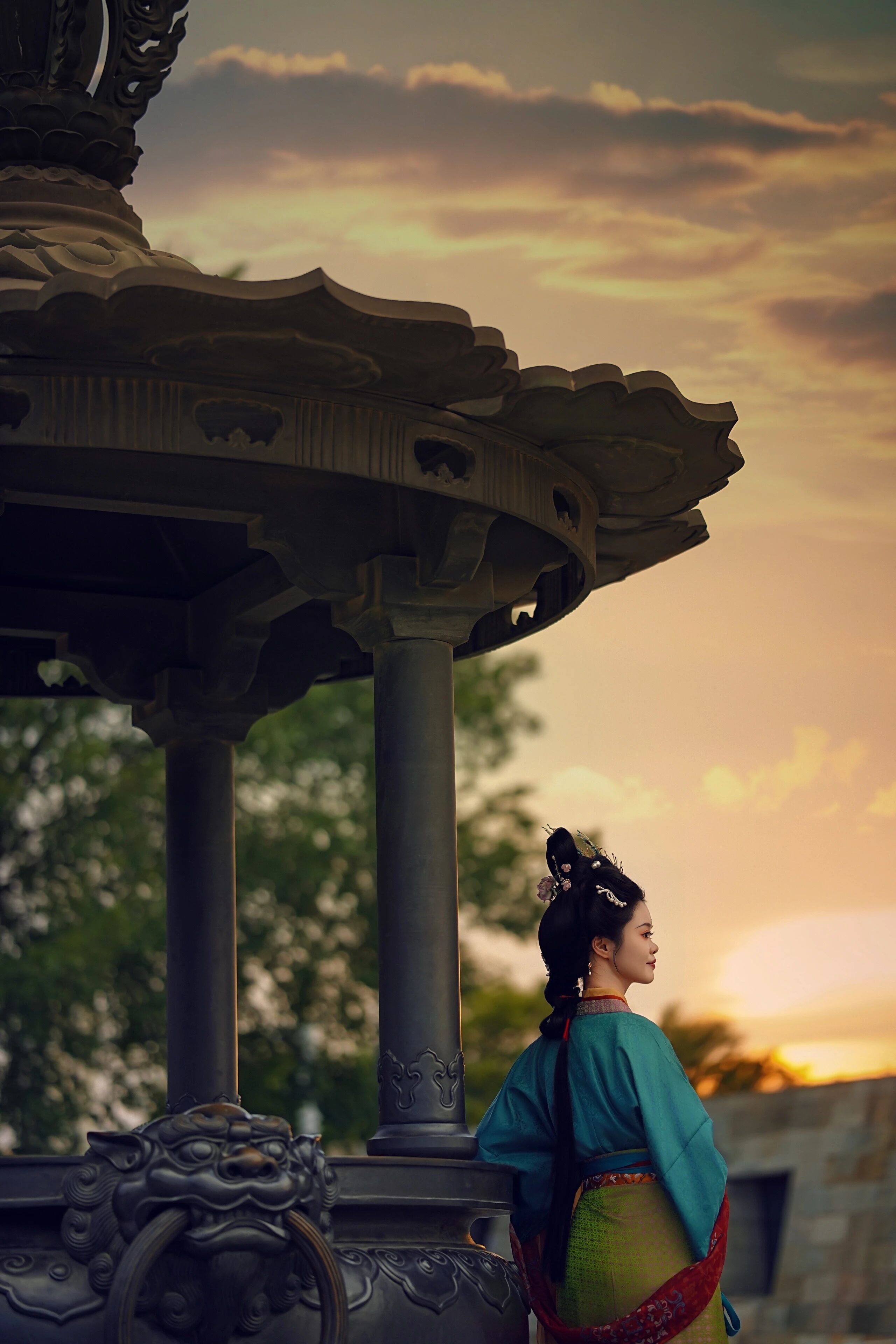 天堂明堂仕女行:唐风汉服映宫阙,一梦回到神都洛阳