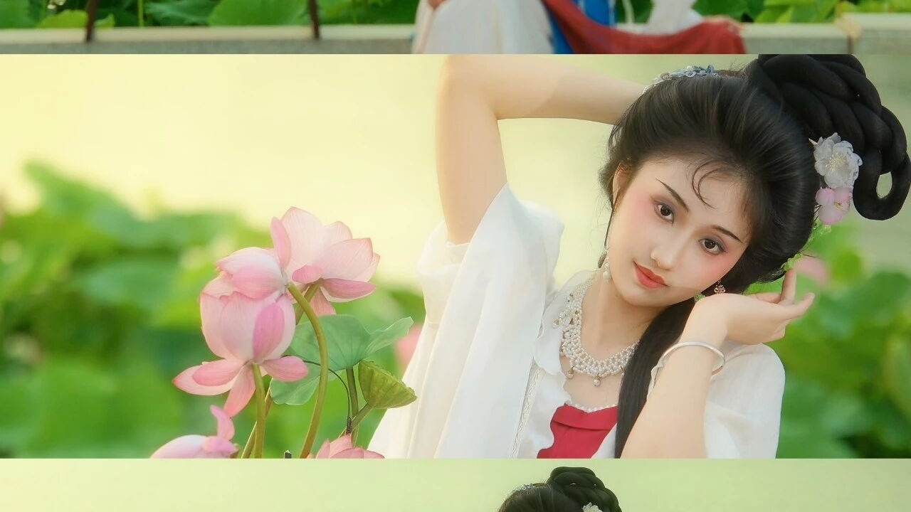 【汉服写真】荷花主题仕女图