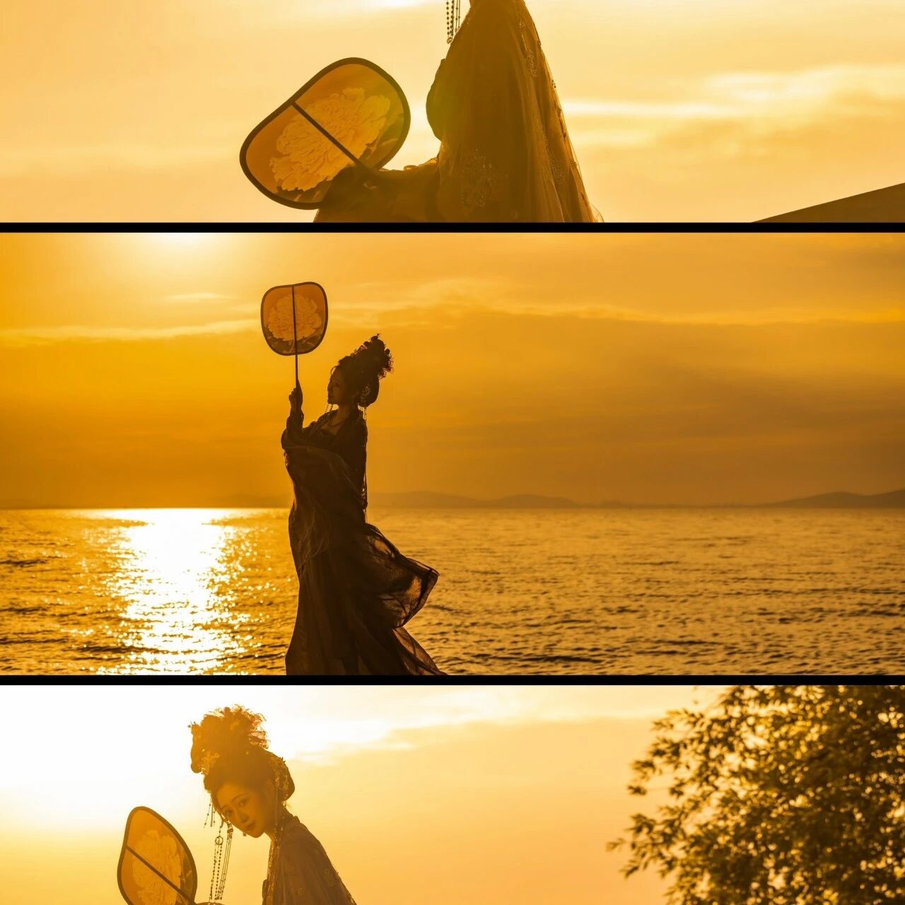 夕照 · 团扇剪影 逆光第1帧/11·方幅