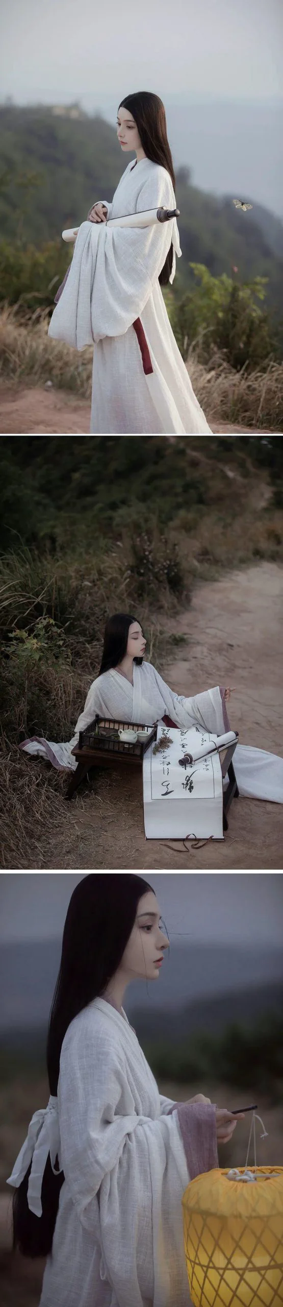 哪怕是望穿了秋水，那人也依然隔着山海及人心｜汉服摄影