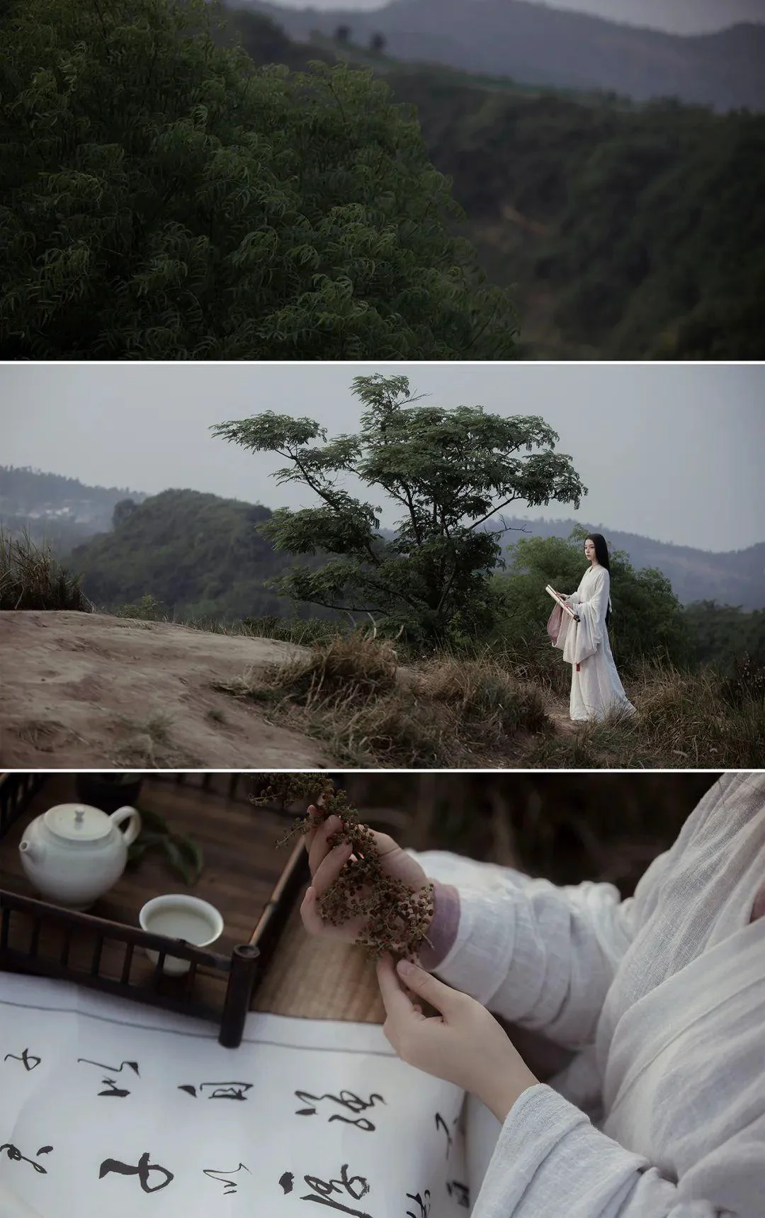 哪怕是望穿了秋水，那人也依然隔着山海及人心｜汉服摄影