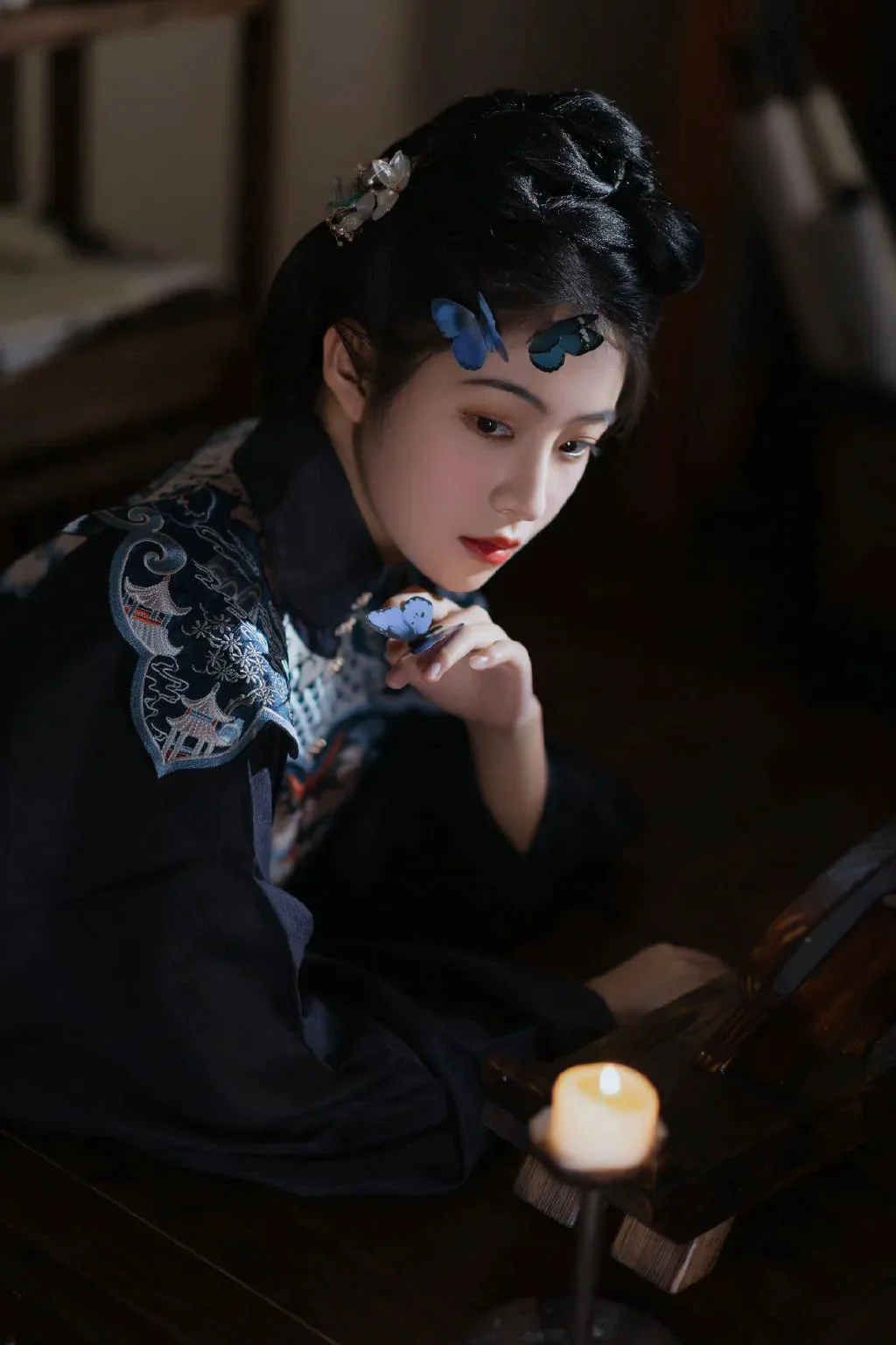 蝴蝶夫人 幽静轻盈的梦｜汉服摄影