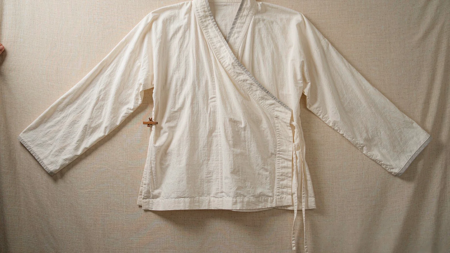 汉服中衣手作教程：五六片矩形拼一件衣服，八步缝合与右衽铁律