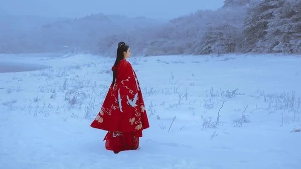 杭州｜穿汉服感受第一场大雪，太美了！
