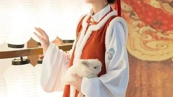 冬季汉服要穿出层次感，比甲就得穿起来