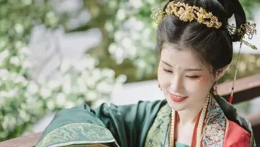 汉服仕女||笑语隔瑶阶，轻纨遮面来