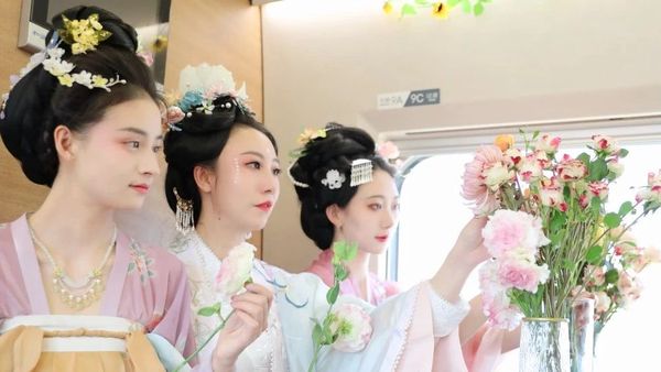 坐火车，竟然遇到十二“花神”！