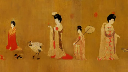 数字科技“复活”盛唐仕女！文博会山东展区上演《簪花仕女图》千年穿越​