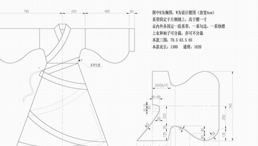 【汉服制作】汉服全制式裁剪