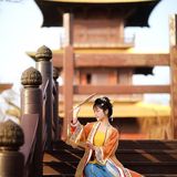 汉服写真 | 你是落日弥漫的橘