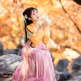 汉服人像|山有木兮木有枝~颐和园后湖秋景