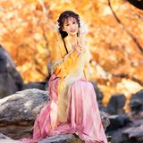 汉服人像|山有木兮木有枝~颐和园后湖秋景