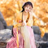 汉服人像|山有木兮木有枝~颐和园后湖秋景