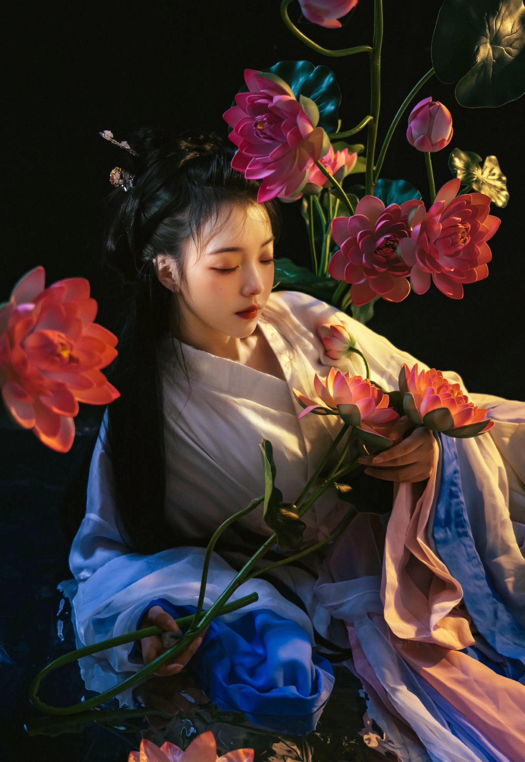 汉服|墨影花韵