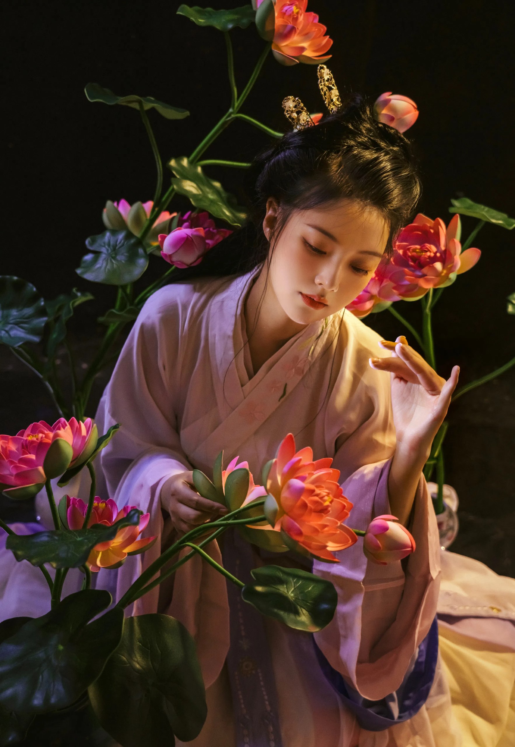 汉服|墨影花韵