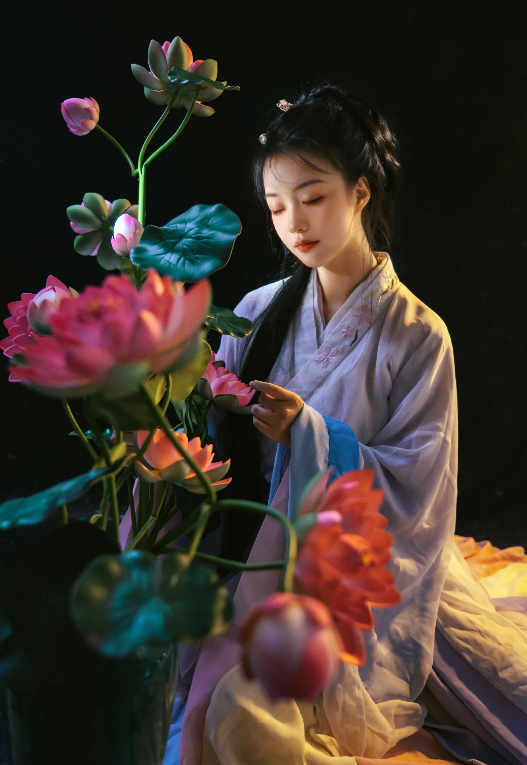 汉服|墨影花韵