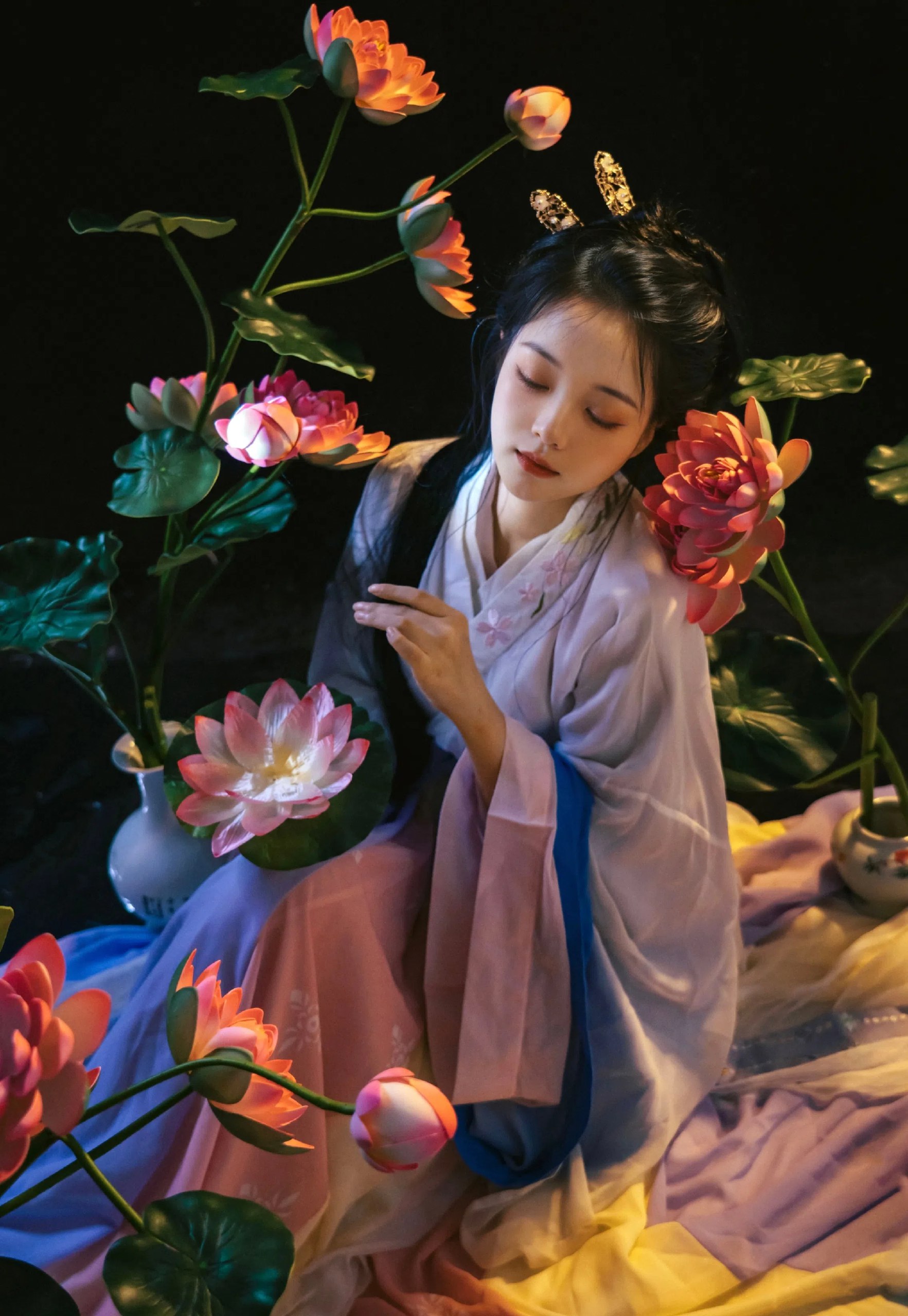 汉服|墨影花韵
