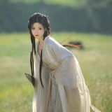 魏晋风格白衣，清雅脱俗