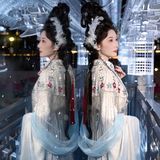 嫦娥仿妆｜银丝古建汉服写真