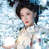嫦娥仿妆｜银丝古建汉服写真