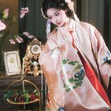 【汉服写真】明华堂汉洋折中花狸 撷一袭春日华裳