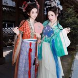【汉服写真】双姝沐禧：高定小神仙同游，一袭罗衣并立春风里
