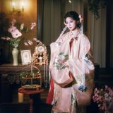 【汉服写真】明华堂汉洋折中花狸 撷一袭春日华裳